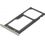SIM Halter und Speicherkarten Einschub silber weiß