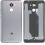 Rückschale Akkudeckel silber grau mit Kameraglas