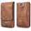 5.5 Zoll Handytasche aus Leder braun