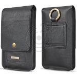 hier klicken, um das Produktfoto f&uuml;r 5.5 Zoll Handytasche aus Leder schwarz zu vergr&ouml;&szlig;ern