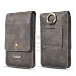 hier klicken, um das Produktfoto f&uuml;r 6.5 Zoll Handytasche aus Leder grau zu vergr&ouml;&szlig;ern