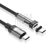 hier klicken, um das Produktfoto f&uuml;r Magnetisches Power Ladekabel Typ-C 2m 100W zu vergr&ouml;&szlig;ern