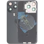 hier klicken, um das Produktfoto f&uuml;r Rückschale Akkudeckel black grau mit 3x Kameraglas zu vergr&ouml;&szlig;ern