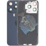 hier klicken, um das Produktfoto f&uuml;r Rückschale Akkudeckel blau blue mit 3x Kameraglas zu vergr&ouml;&szlig;ern