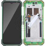 hier klicken, um das Produktfoto f&uuml;r Display + Touchscreen Einheit mit Rahmen grün zu vergr&ouml;&szlig;ern