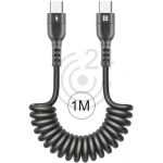 hier klicken, um das Produktfoto f&uuml;r Spiralkabel Spiral Curly Ladekabel 2x USB Typ C zu vergr&ouml;&szlig;ern